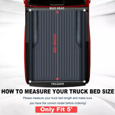 5FT Roll Up Tonneau Cover For 2015-2025 Chevrolet Colorado GMC Canyon Truck Bed